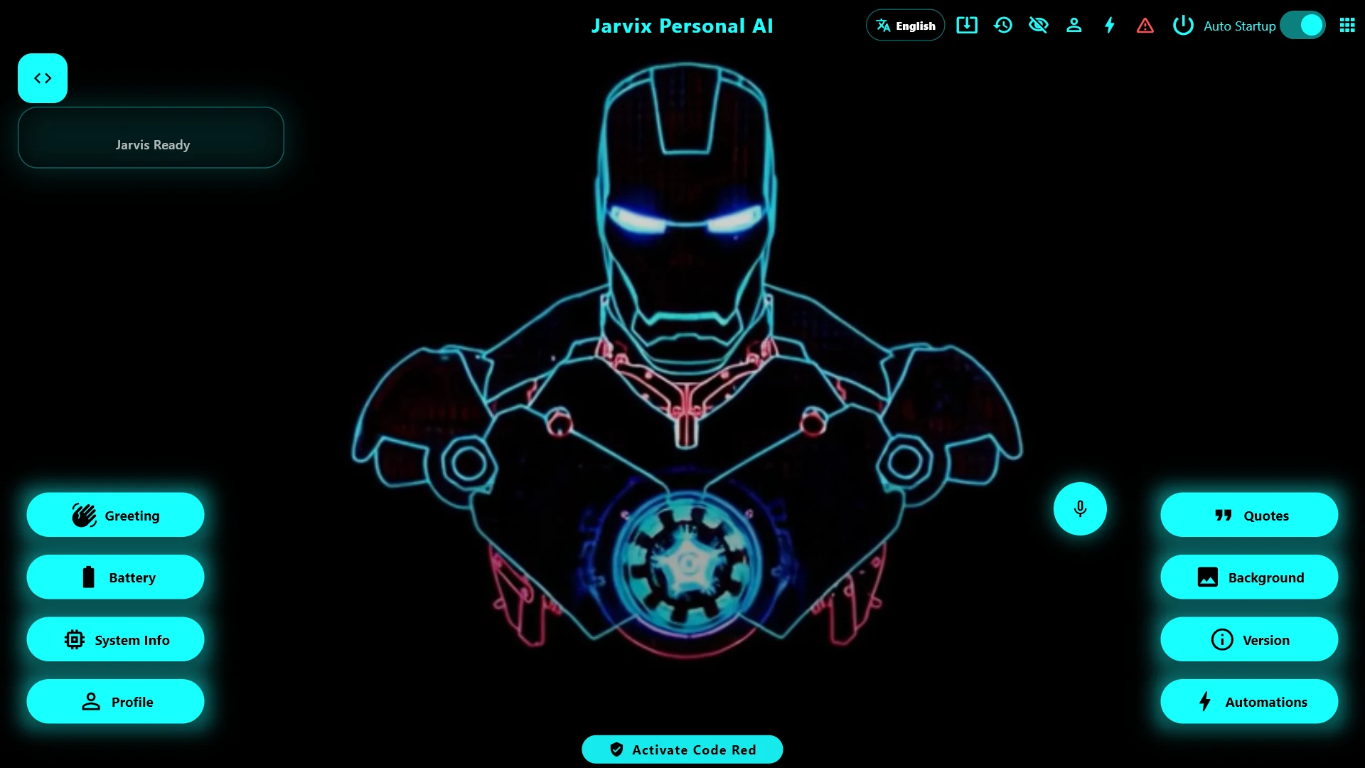 Jarvix Personal AI main interface preview